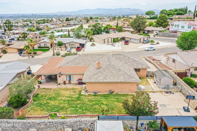 10705 Vista Alegre Dr, El Paso, TX 79935 - aerial perspective of suburban area with a mountainous background