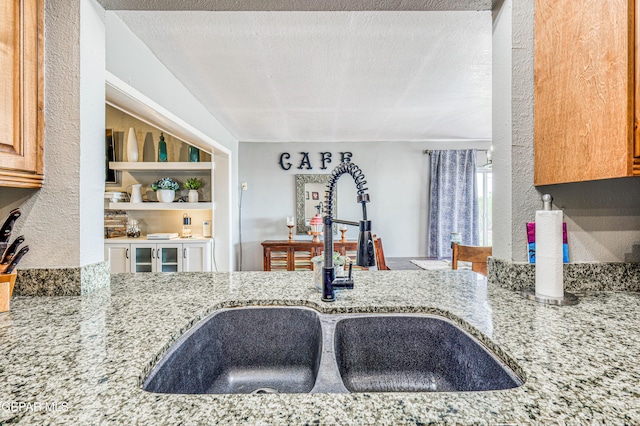 10705 Vista Alegre Dr, El Paso, TX 79935 - kitchen featuring light stone countertops