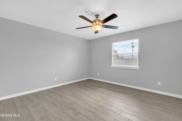 6913 Jericho Tree Dr, El Paso, TX 79934 - unfurnished room featuring ceiling fan and wood finished floors