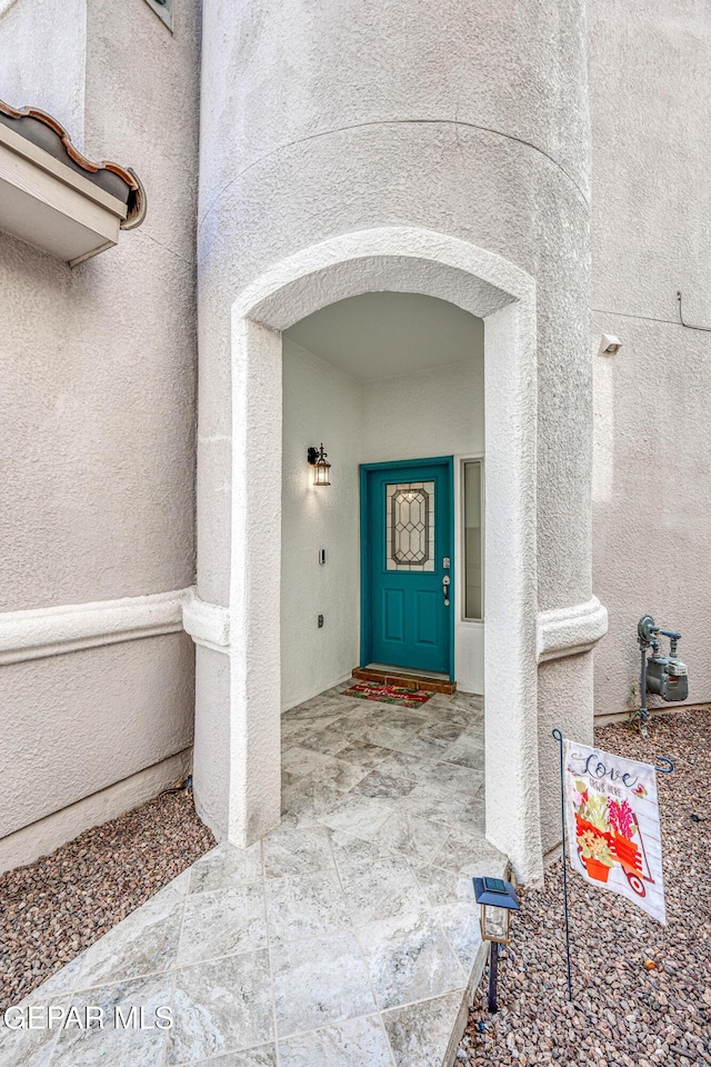 12257 Gaudi Way, El Paso, TX 79938 - property entrance featuring stucco siding
