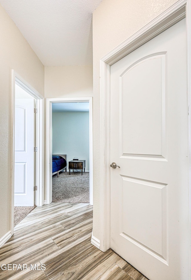 12257 Gaudi Way, El Paso, TX 79938 - hallway featuring light wood finished floors and baseboards