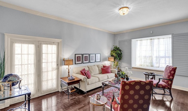5315 Montoya Dr, El Paso, TX 79932 - living room with wood finished floors and ornamental molding