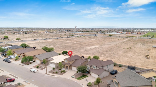 2937 Pino Triste Dr, El Paso, TX 79938 - aerial overview of property's location featuring nearby suburban area