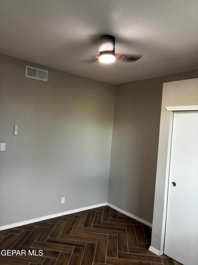 5789 Mountain Sun Dr, El Paso, TX 79938 - empty room featuring ceiling fan and baseboards