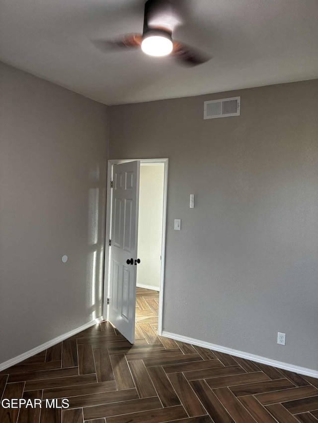 5789 Mountain Sun Dr, El Paso, TX 79938 - spare room with baseboards and a ceiling fan
