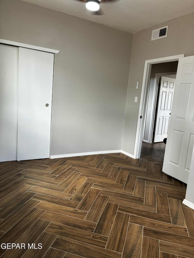 5789 Mountain Sun Dr, El Paso, TX 79938 - unfurnished bedroom featuring a closet and ceiling fan