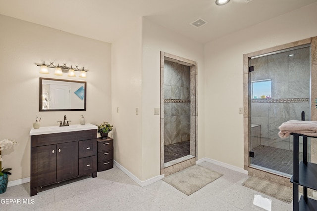 10728 Regina Dr, Socorro, TX 79927 - bathroom with vanity and a shower stall