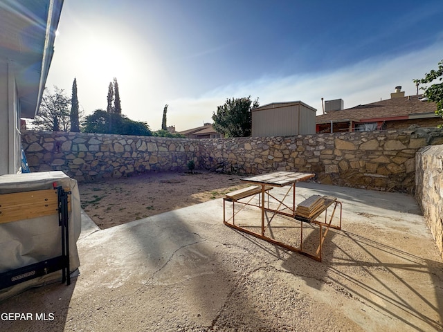 11359 Lake Loy Dr Unit A, El Paso, TX 79936 - fenced backyard featuring a patio