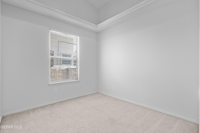 12920 Tierra Salas Dr, El Paso, TX 79938 - empty room featuring carpet flooring and vaulted ceiling