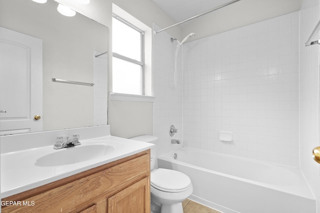 12920 Tierra Salas Dr, El Paso, TX 79938 - bathroom featuring vanity, washtub / shower combination, and tile patterned floors