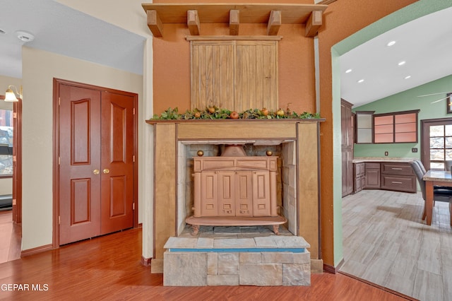 12249 Holy Springs Ct, El Paso, TX 79928 - detailed view of wood finished floors, a smoke detector, and recessed lighting