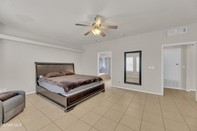 787 Maxey Marie Dr, El Paso, TX 79932 - bedroom with light tile patterned floors and a ceiling fan