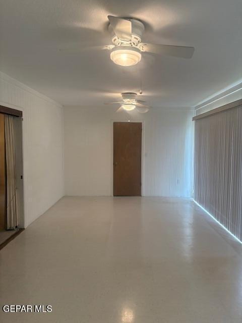 10700 Janway Dr, El Paso, TX 79935 - unfurnished room with ceiling fan and ornamental molding