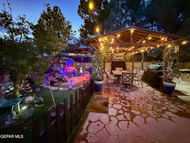 14177 Spanish Point Dr, El Paso, TX 79938 - view of patio / terrace with outdoor dining area