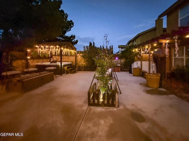 14177 Spanish Point Dr, El Paso, TX 79938 - patio at night featuring a patio