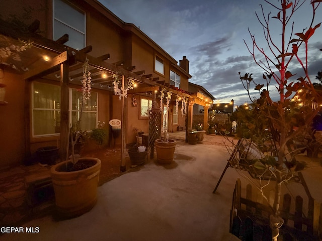 14177 Spanish Point Dr, El Paso, TX 79938 - view of patio featuring a pergola