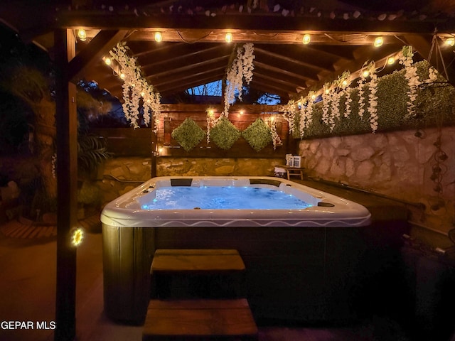 14177 Spanish Point Dr, El Paso, TX 79938 - view of pool with a hot tub