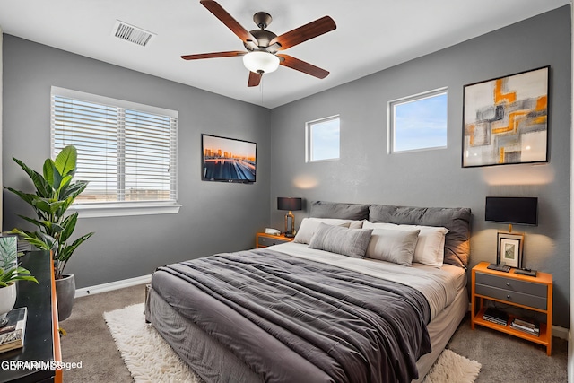 12326 Westbury, El Paso, TX 79928 - bedroom with carpet and ceiling fan