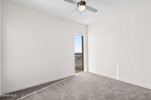 7349 Cimarron Rim Dr, El Paso, TX 79911 - empty room with carpet flooring and a ceiling fan