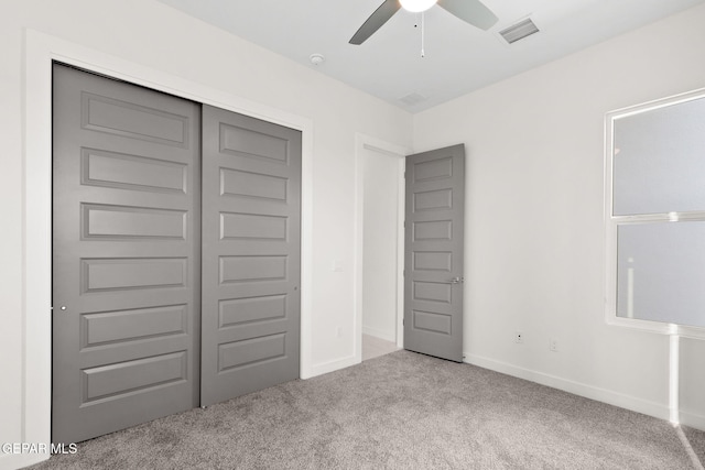 7349 Cimarron Rim Dr, El Paso, TX 79911 - unfurnished bedroom with carpet floors, a closet, and ceiling fan