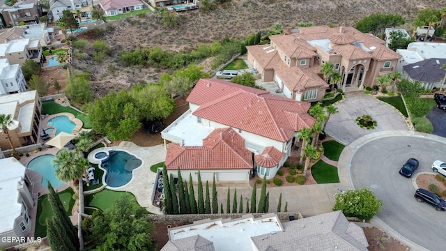 6528 Calle Placido Dr, El Paso, TX 79912 - aerial view of residential area with a pool area