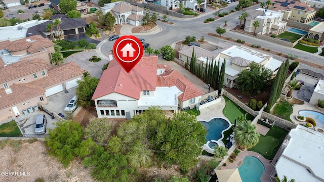 6528 Calle Placido Dr, El Paso, TX 79912 - aerial view of residential area