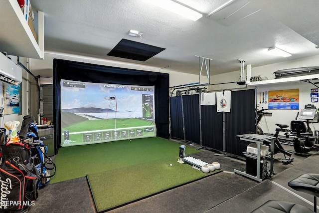 6528 Calle Placido Dr, El Paso, TX 79912 - recreation room with golf simulator