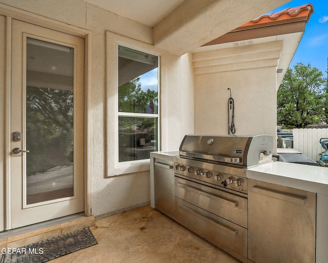 6528 Calle Placido Dr, El Paso, TX 79912 - view of patio / terrace with area for grilling
