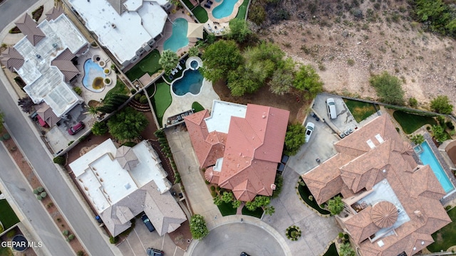 6528 Calle Placido Dr, El Paso, TX 79912 - bird's eye view of a pool area