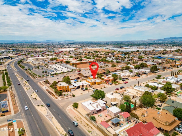 11852 Pete Rose Dr, El Paso, TX 79936 - aerial view of residential area featuring mountains