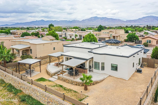 5705 Valley Lilac Ln, El Paso, TX 79932 - aerial view of residential area with mountains