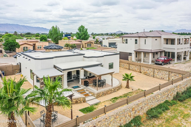5705 Valley Lilac Ln, El Paso, TX 79932 - aerial perspective of suburban area with mountains