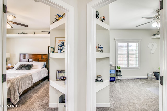 5705 Valley Lilac Ln, El Paso, TX 79932 - bedroom featuring carpet and a ceiling fan