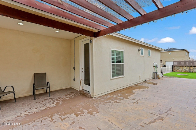 14753 Charles Foster Ave, El Paso, TX 79938 - view of patio with a pergola and a gate