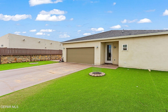 14753 Charles Foster Ave, El Paso, TX 79938 - view of front of property featuring stucco siding, concrete driveway, an attached garage, and roof with shingles