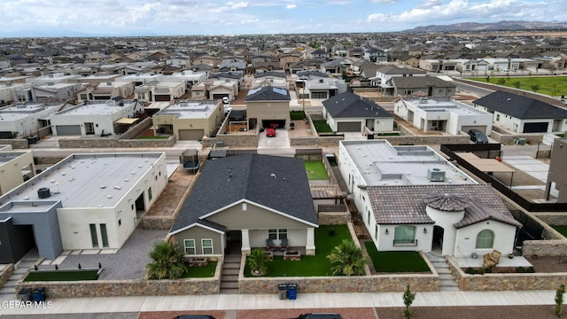 14753 Charles Foster Ave, El Paso, TX 79938 - aerial perspective of suburban area featuring a mountainous background