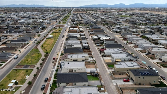 14753 Charles Foster Ave, El Paso, TX 79938 - aerial view of property and surrounding area featuring nearby suburban area and a mountainous background