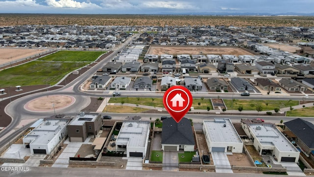 14753 Charles Foster Ave, El Paso, TX 79938 - aerial overview of property's location with nearby suburban area