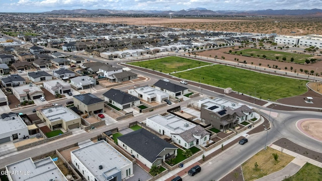 14753 Charles Foster Ave, El Paso, TX 79938 - aerial perspective of suburban area with a mountainous background