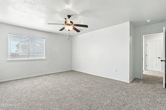 2629 Snowy Rock Pl, El Paso, TX 79938 - empty room with ceiling fan, carpet, and a smoke detector