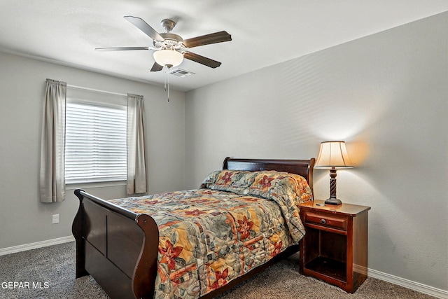 2116 Tim Foster St, El Paso, TX 79938 - carpeted bedroom with baseboards and ceiling fan