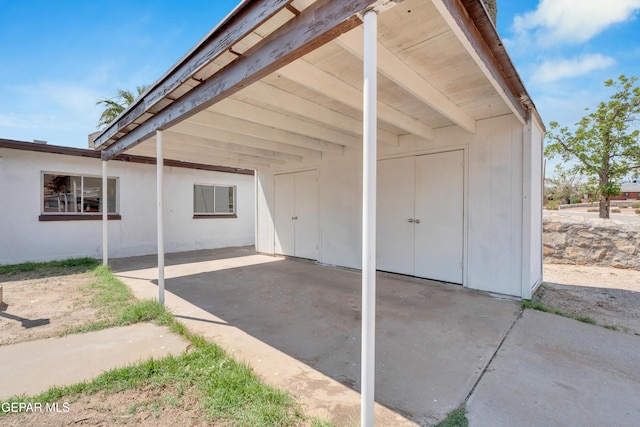 6033 Isabella Dr, El Paso, TX 79912 - view of patio / terrace featuring an attached carport