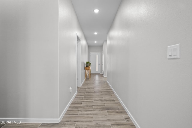 2308 Enchanted Quail, El Paso, TX 79911 - corridor with recessed lighting and light wood finished floors