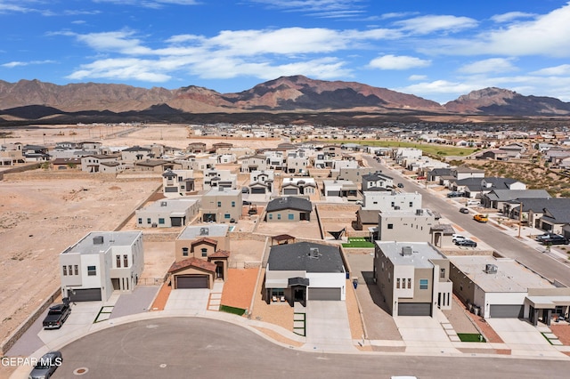 2308 Enchanted Quail, El Paso, TX 79911 - aerial view of residential area with a mountain backdrop