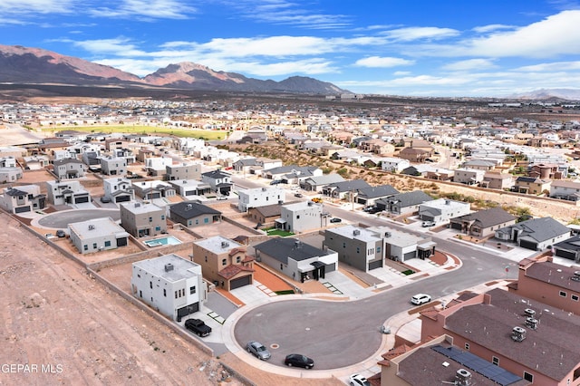 2308 Enchanted Quail, El Paso, TX 79911 - aerial perspective of suburban area with a mountain backdrop