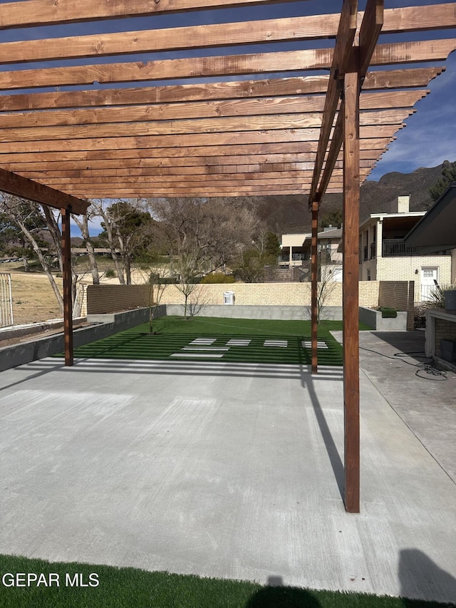 1005 Singing Hills Dr, El Paso, TX 79912 - view of patio / terrace with a pergola