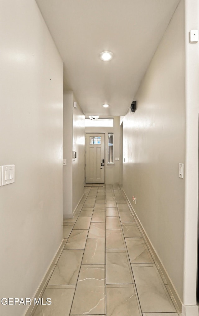 14512 Dominic Azcarate Dr, El Paso, TX 79938 - corridor with recessed lighting and light tile patterned floors