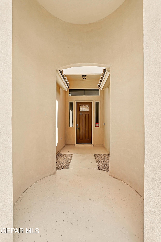 14512 Dominic Azcarate Dr, El Paso, TX 79938 - property entrance featuring stucco siding
