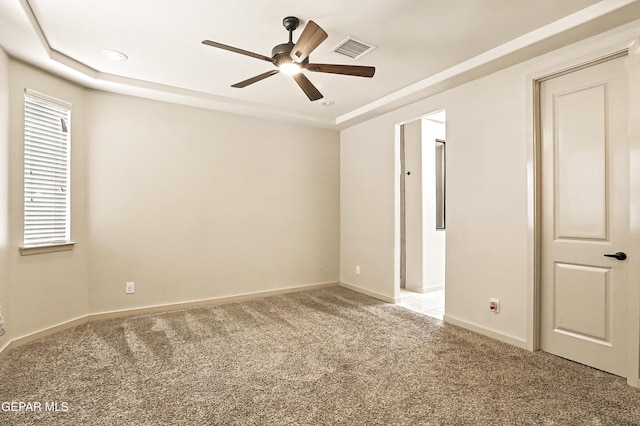 14512 Dominic Azcarate Dr, El Paso, TX 79938 - unfurnished room with light carpet and ceiling fan