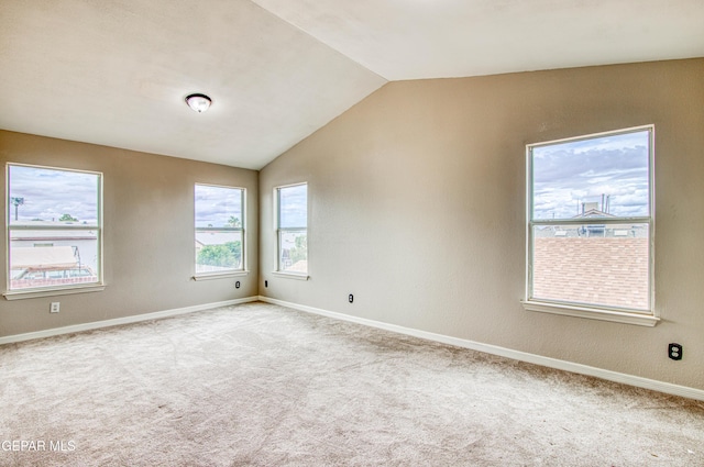 11813 Deer Grass Cir, El Paso, TX 79936 - carpeted spare room with lofted ceiling and baseboards